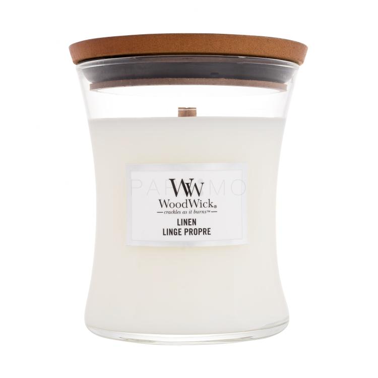 WoodWick Linen Lumânări parfumate 275 g