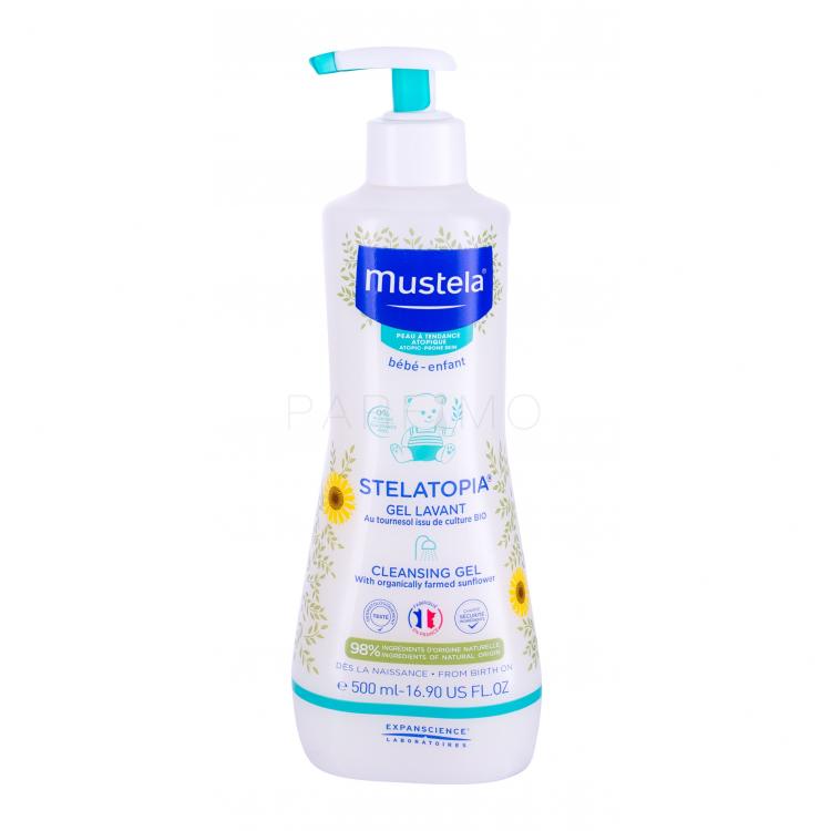 Mustela Bébé Stelatopia Cleansing Gel Gel de duș pentru copii 500 ml