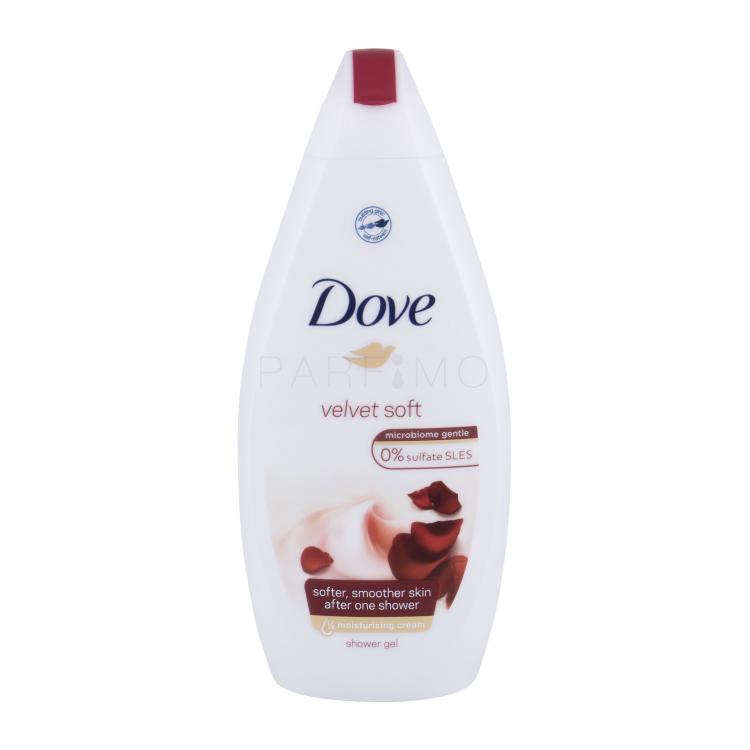 Dove Velvet Soft Gel de duș pentru femei 500 ml