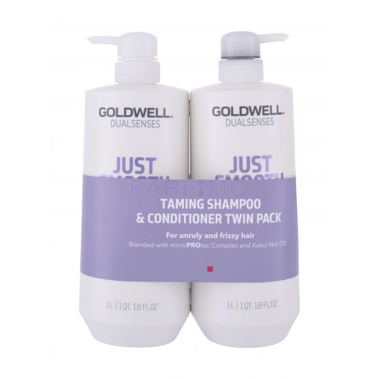 Goldwell Dualsenses Just Smooth Set cadou sampon 1000 ml + balsam 1000 ml