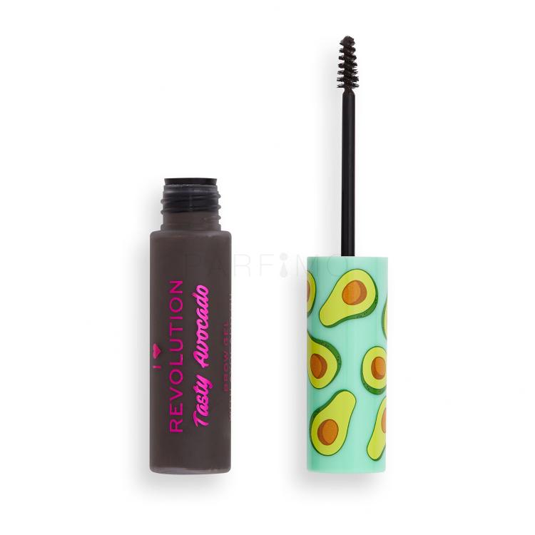 I Heart Revolution Tasty Avocado Brow Gel Mascara sprâncene pentru femei 6 ml Nuanţă Dark Brown