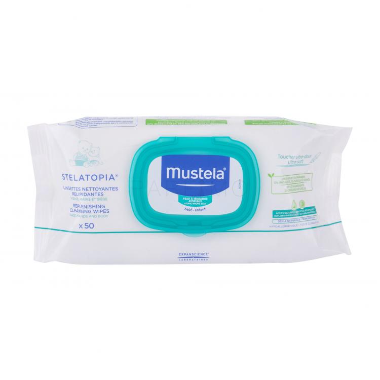 Mustela Bébé Stelatopia Șervețele faciale pentru copii 50 buc