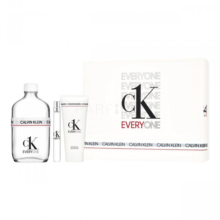 Calvin Klein CK Everyone Set cadou apa de toaletă 200 ml + apa de toaletă 10 ml + gel de duș 100 ml