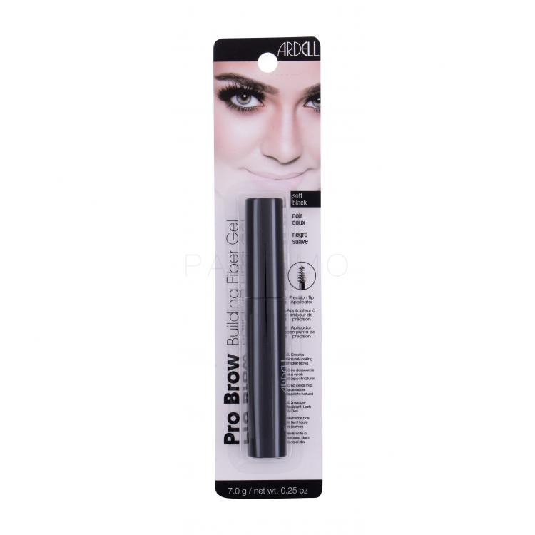 Ardell Pro Brow Building Fiber Gel Mascara sprâncene pentru femei 7 g Nuanţă Soft Black