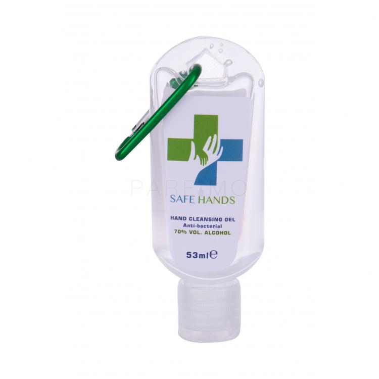 Safe Hands Anti-bacterial Hand Cleansing Gel With Green Carbine Protecție antibacteriană 53 ml