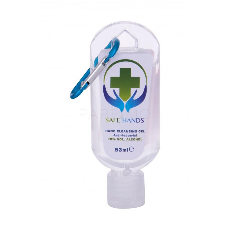 Safe Hands Anti-bacterial Hand Cleansing Gel With Blue Carbin Protecție antibacteriană 53 ml