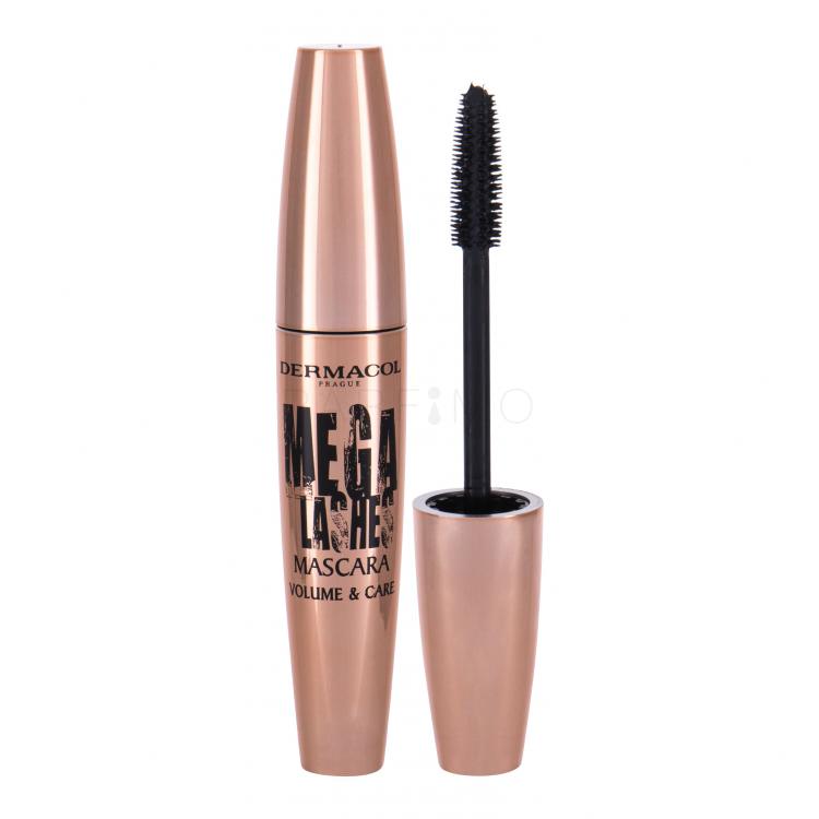 Dermacol Mega Lashes Volume &amp; Care Mascara pentru femei 11,5 ml Nuanţă Black