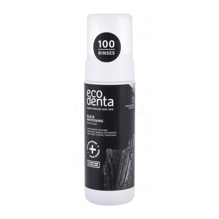 Ecodenta Mouthfoam Black Whitening Apă de gură 150 ml