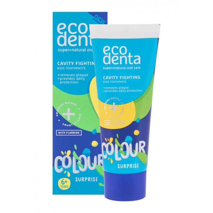 Ecodenta Toothpaste Cavity Fighting Colour Surprise Pastă de dinți pentru copii 75 ml