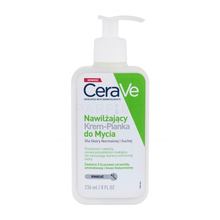 CeraVe Facial Cleansers Hydrating Cream-to-Foam Cremă demachiantă pentru femei 236 ml