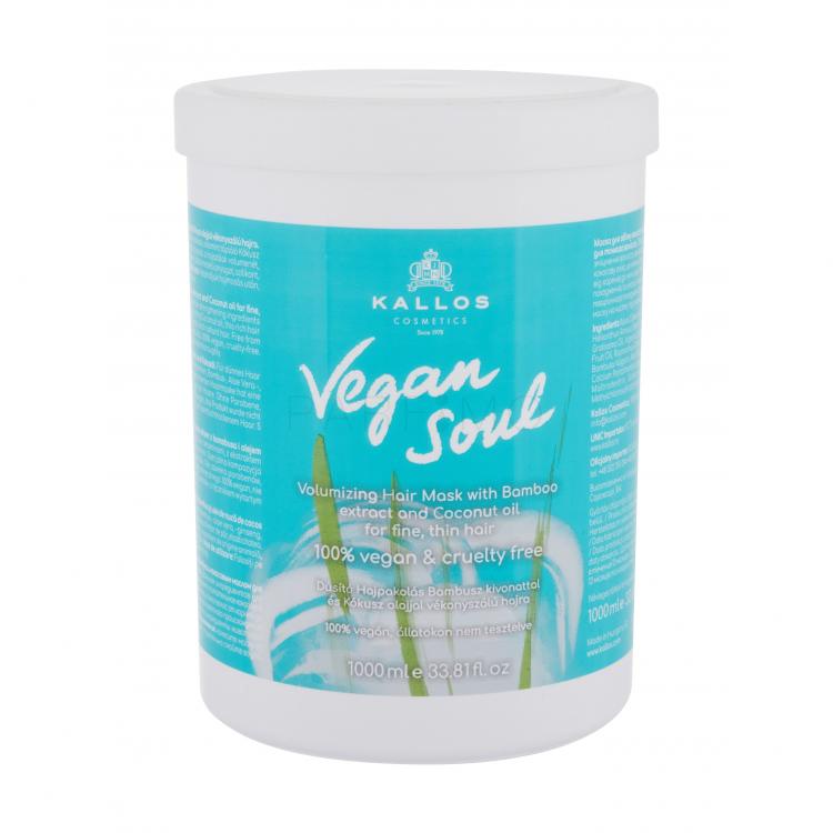 Kallos Cosmetics Vegan Soul Volumizing Conditioner Mască de păr pentru femei 1000 ml