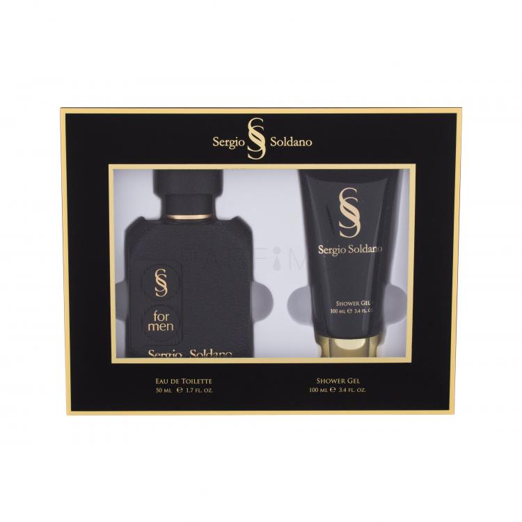 Sergio Soldano Black Set cadou apă de toaletă 50 ml + gel de duș 100 ml