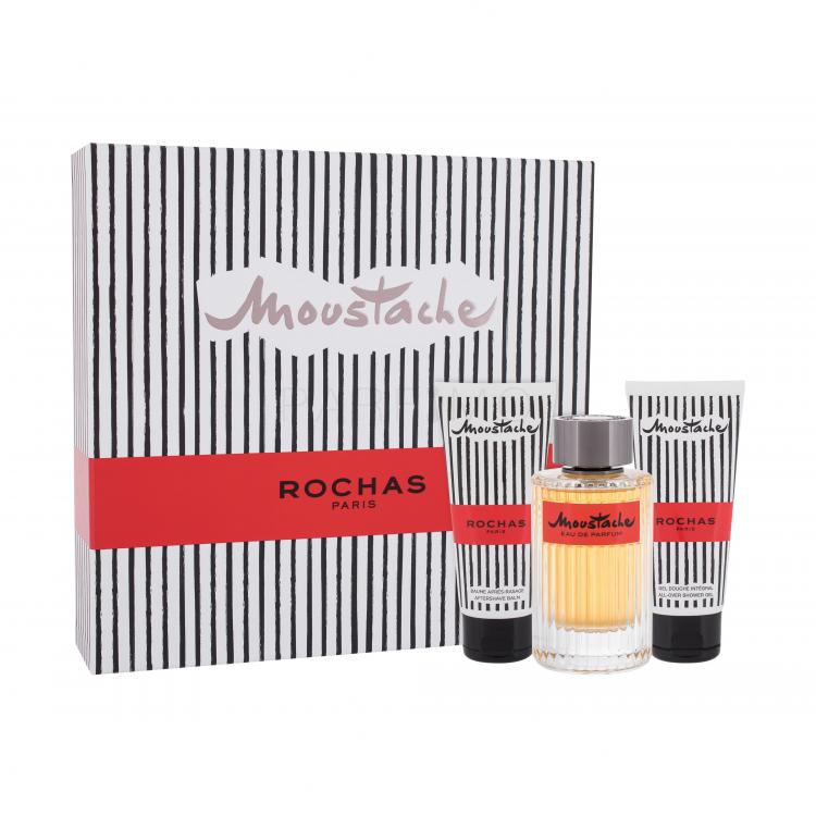 Rochas Moustache Set cadou apă de parfum 125 ml + balsam post bărbierit 100 ml + gel de duș 100 ml