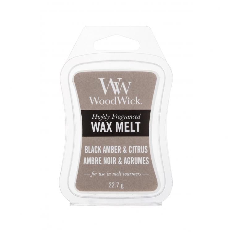 WoodWick Black Amber &amp; Citrus Ceară parfumată 22,7 g