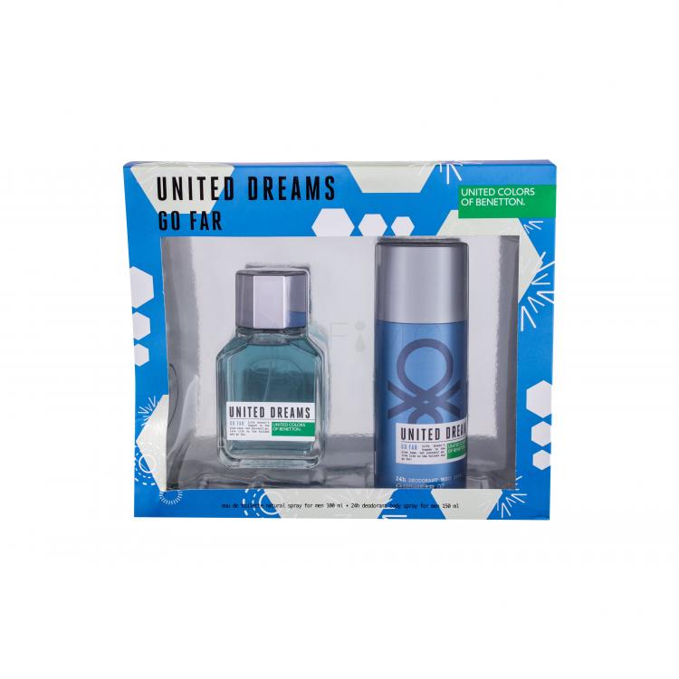 Benetton United Dreams Go Far Set cadou apă de toaletă 100 ml + deodorant 150 ml