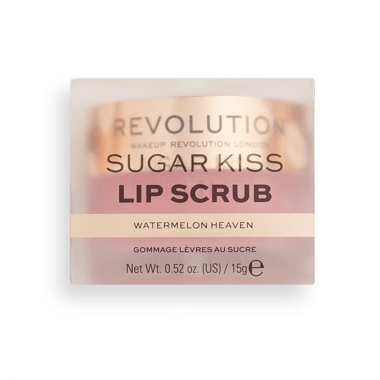 Makeup Revolution London Sugar Kiss Lip Scrub Watermelon Heaven Balsam de buze pentru femei 15 g