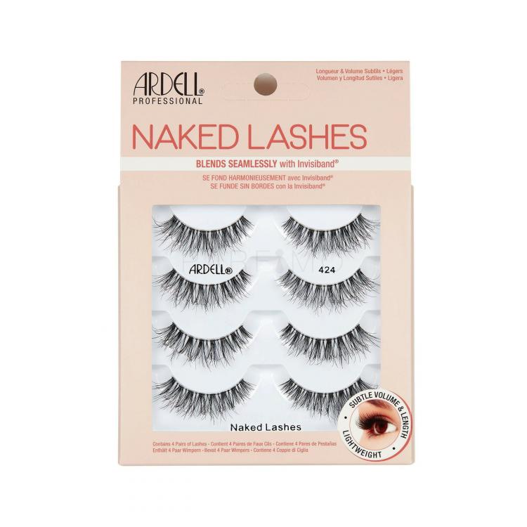 Ardell Naked Lashes 424 Gene false pentru femei 4 buc Nuanţă Black