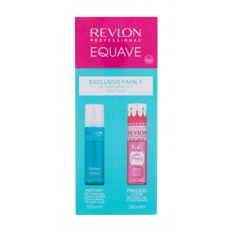 Revlon Professional Equave Exclusive Family Detangling Edition Set cadou Balsam de par Equave pentru descurcare 200 ml + Balsam spray pentru copii Princess Look 200 ml