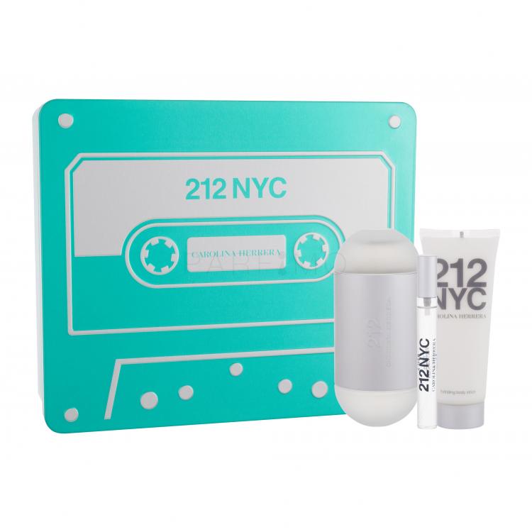 Carolina Herrera 212 NYC Set cadou apă de toaletă 100 ml + apă de toaletă 10 ml + lotiune de corp 75 ml