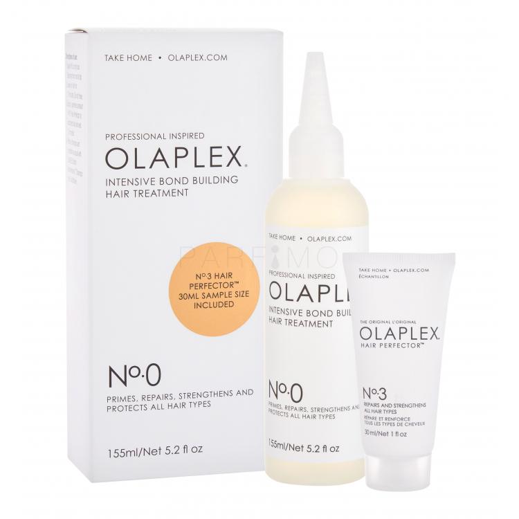 Olaplex Intensive Bond Building Hair Treatment No. 0 Set cadou Tratament intensiv pentru reconstruirea parului nr.0 155 ml + balsam pentru perfecționarea părului No.3