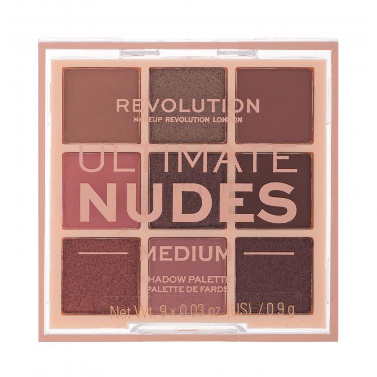 Makeup Revolution London Ultimate Nudes Fard de pleoape pentru femei 8,1 g Nuanţă Medium