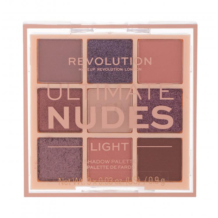 Makeup Revolution London Ultimate Nudes Fard de pleoape pentru femei 8,1 g Nuanţă Light