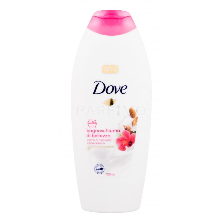 Dove Caring Bath Almond Cream With Hibiscus Spumă de baie pentru femei 700 ml