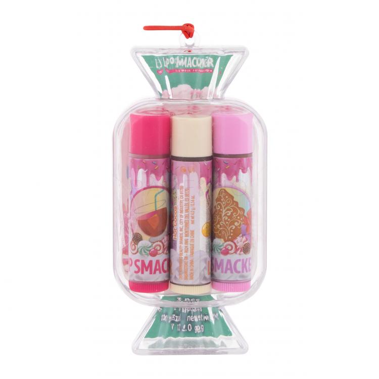 Lip Smacker Candy Mistletoe Punch Set cadou balsam de buze Candy 4 g + balsam de buze Candy 4 g Hot Cocoa + balsam de buze Candy 4 g Sugar Cookie