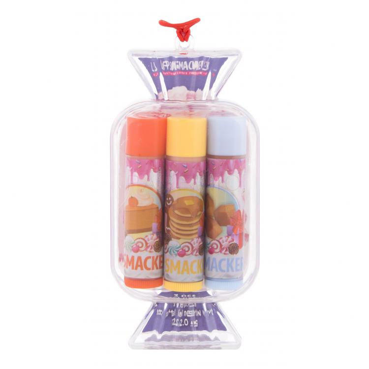 Lip Smacker Candy Pumpkin Cheesecake Set cadou Balsam de buze Candy 4 g + Balsam de buze Candy 4 g Gingerbread Pancakes + Balsam de buze Candy 4 g Butterscotch Frosting