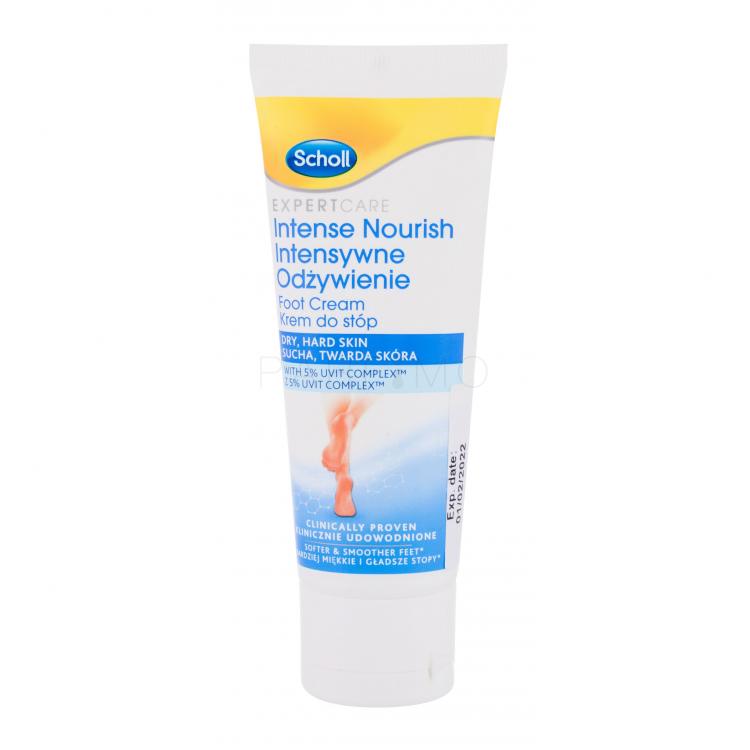 Scholl Expert Care Intense Nourish Foot Cream Dry, Hard Skin Cremă de picioare pentru femei 75 ml