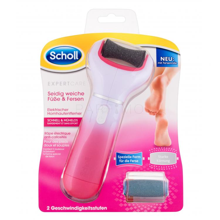 Scholl Expert Care Electronic Foot File Cracked Skin Set cadou 1x pila electrica de picioare Expert Care Pink + rezerva Expert Care Stark Marine Minerals + 4x pile