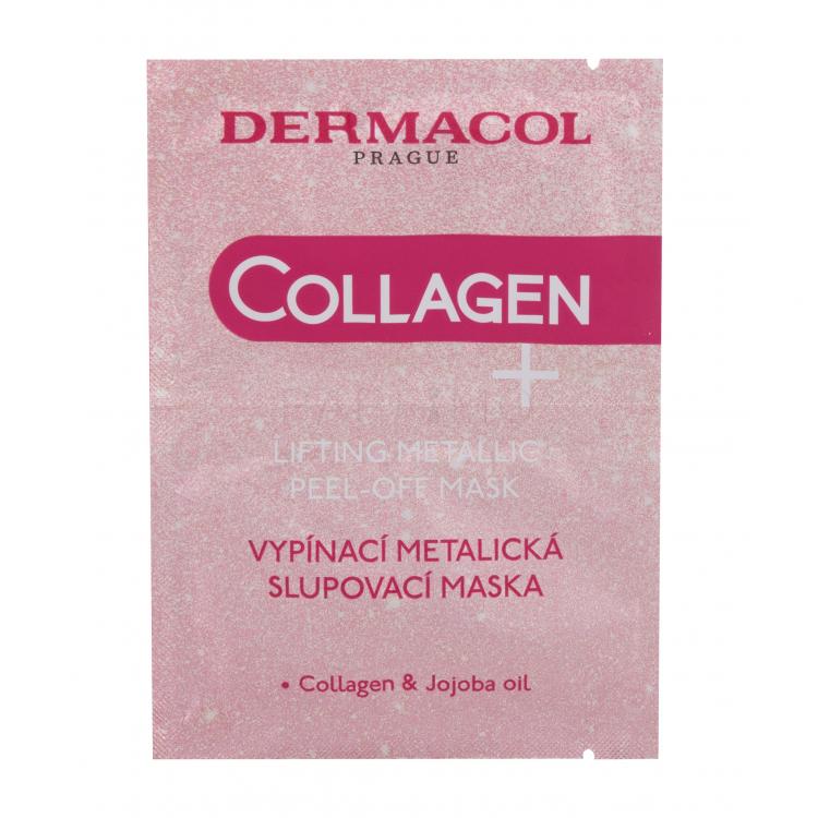 Dermacol Collagen+ Lifting Metallic Peel-Off Mască de față pentru femei 15 ml