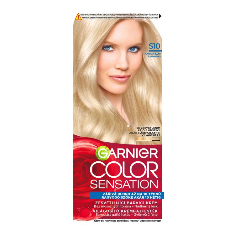 Garnier Color Sensation Vopsea de păr pentru femei 40 ml Nuanţă S10 Silver Blonde