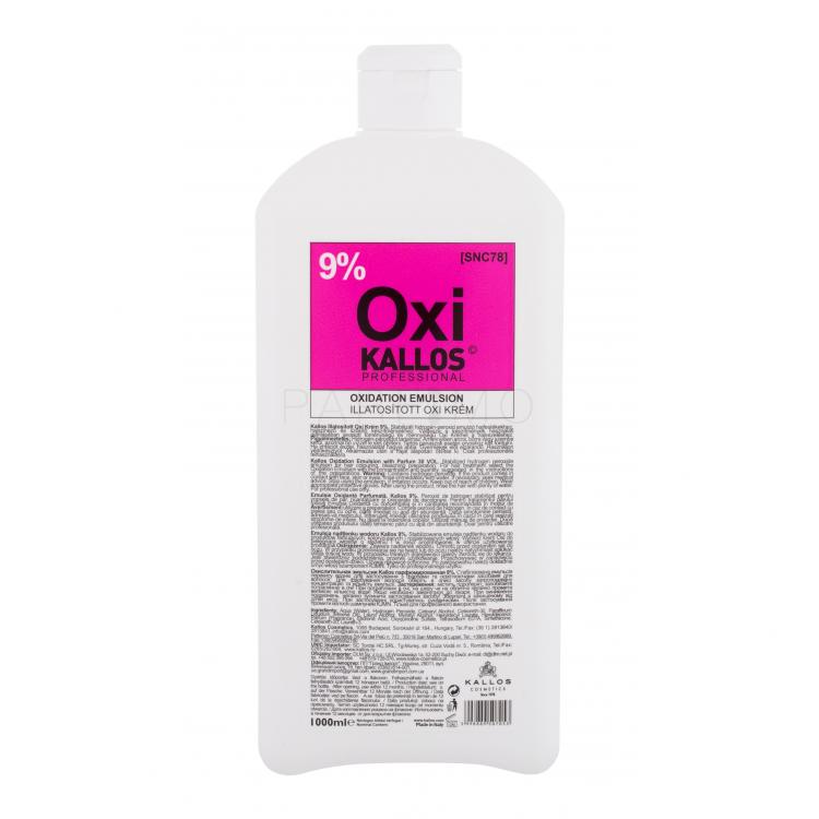 Kallos Cosmetics Oxi 9% Vopsea de păr pentru femei 1000 ml