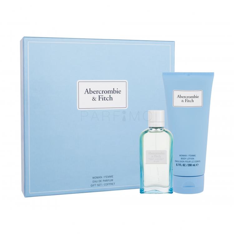 Abercrombie &amp; Fitch First Instinct Blue Set cadou apă de parfum 50 ml + cremă de corp 200 ml