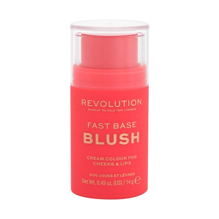 Makeup Revolution London Fast Base Blush Fard de obraz pentru femei 14 g Nuanţă Bloom