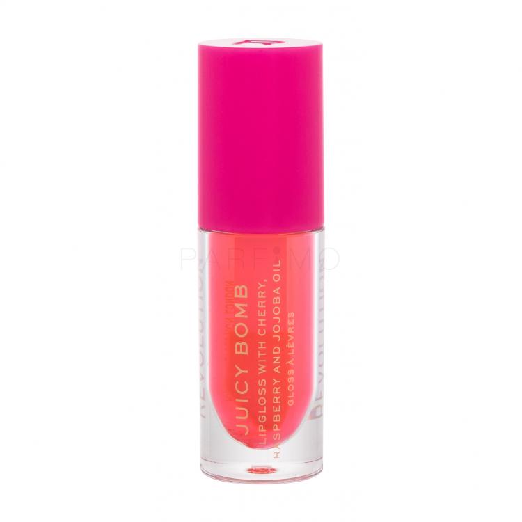 Makeup Revolution London Juicy Bomb Luciu de buze pentru femei 4,6 ml Nuanţă Grapefruit