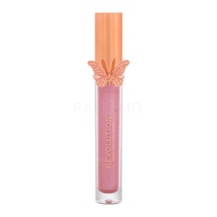 Makeup Revolution London Butterfly Luciu de buze pentru femei 5,5 ml Nuanţă Evolve