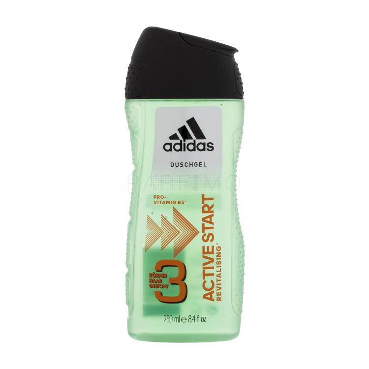 Adidas 3in1 Active Start Gel de duș pentru bărbați 250 ml