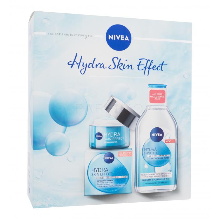 Nivea Hydra Skin Effect Set cadou Cremă-gel de zi Hydra Skin Effect 50 ml + apă micelară Hydra Skin Effect 400 ml