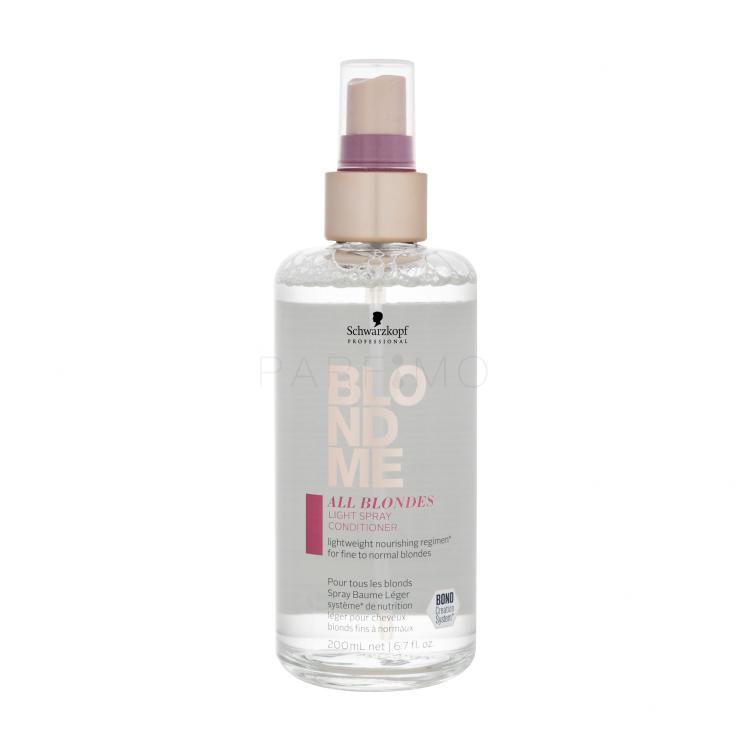 Schwarzkopf Professional Blond Me All Blondes Light Spray Conditioner Balsam de păr pentru femei 200 ml