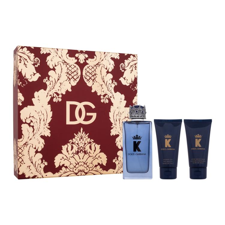 Dolce&amp;Gabbana K Set cadou Apă de parfum 100 ml + gel de duș 50 ml + balsam după bărbierit 50 ml