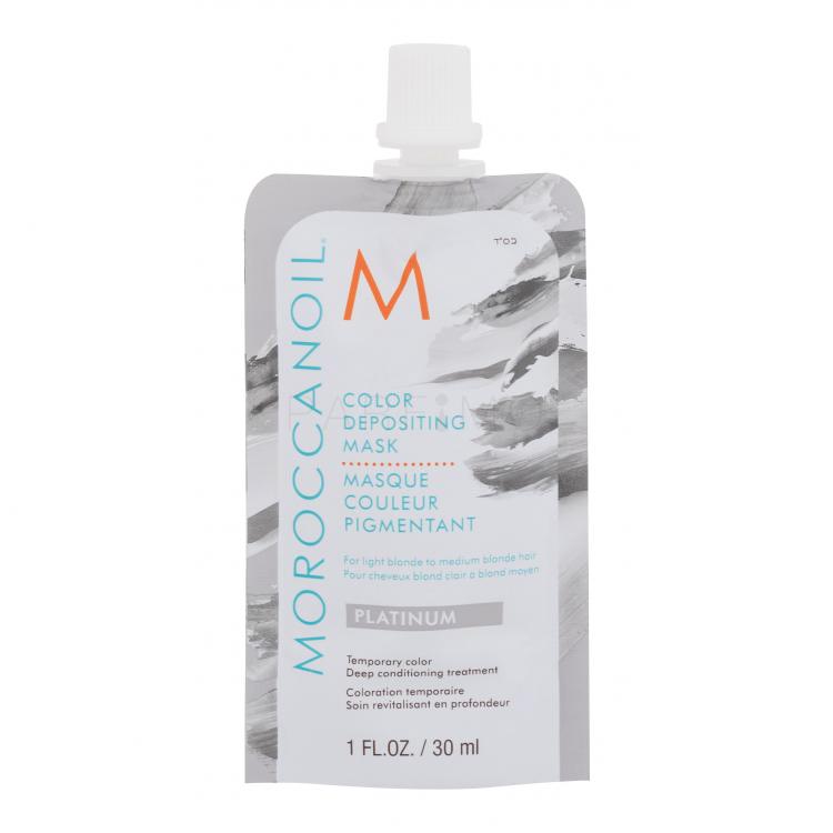 Moroccanoil Color Depositing Mask Vopsea de păr pentru femei 30 ml Nuanţă Platinum