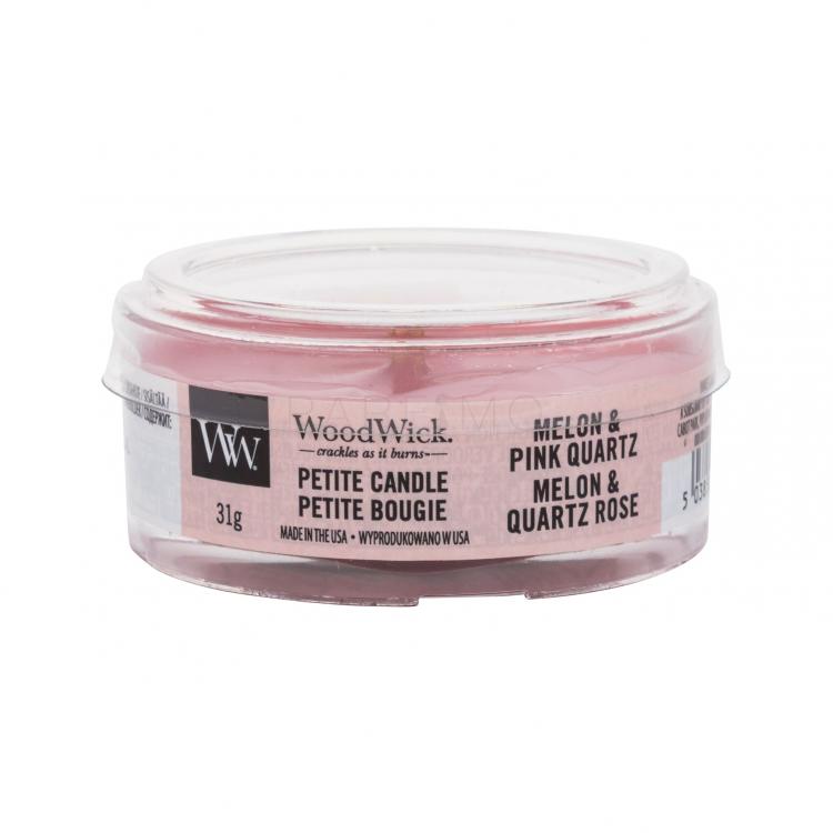 WoodWick Melon &amp; Pink Quartz Lumânări parfumate 31 g