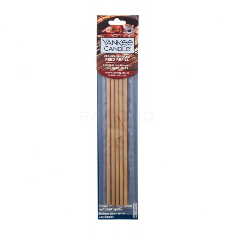 Yankee Candle Crisp Campfire Apples Pre-Fragranced Reed Refill Difuzoare si spray 5 buc