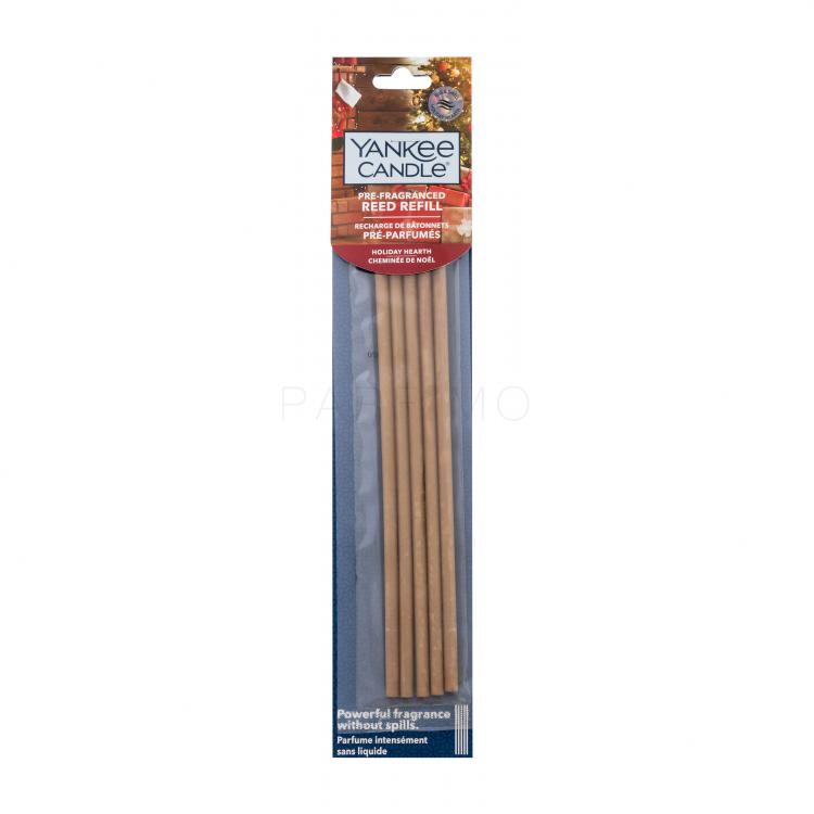 Yankee Candle Holiday Hearth Pre-Fragranced Reed Refill Difuzoare si spray 5 buc