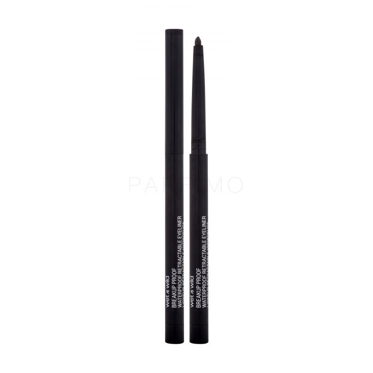 Wet n Wild Breakup Proof Waterproof Retractable Eyeliner Creion de ochi pentru femei 0,23 g Nuanţă Black