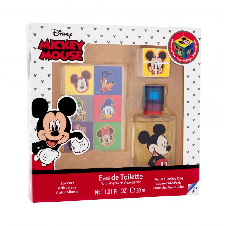 Disney Mickey Mouse Set cadou Apă de toaletă 30 ml + abțibilduri + breloc