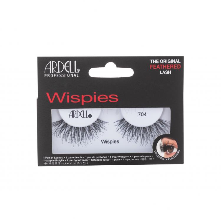 Ardell Wispies 704 Gene false pentru femei 1 buc Nuanţă Black