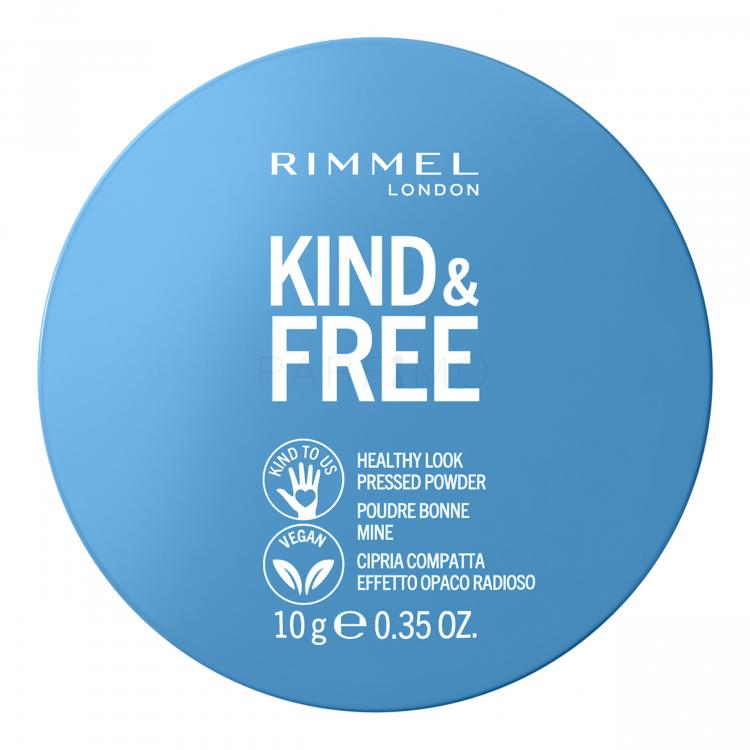 Rimmel London Kind &amp; Free Healthy Look Pressed Powder Pudră pentru femei 10 g Nuanţă 020 Light